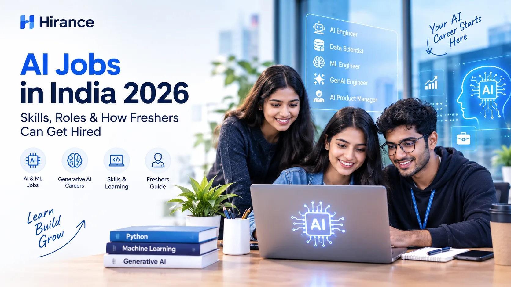 AI career opportunities and jobs for professionals and freshers in India